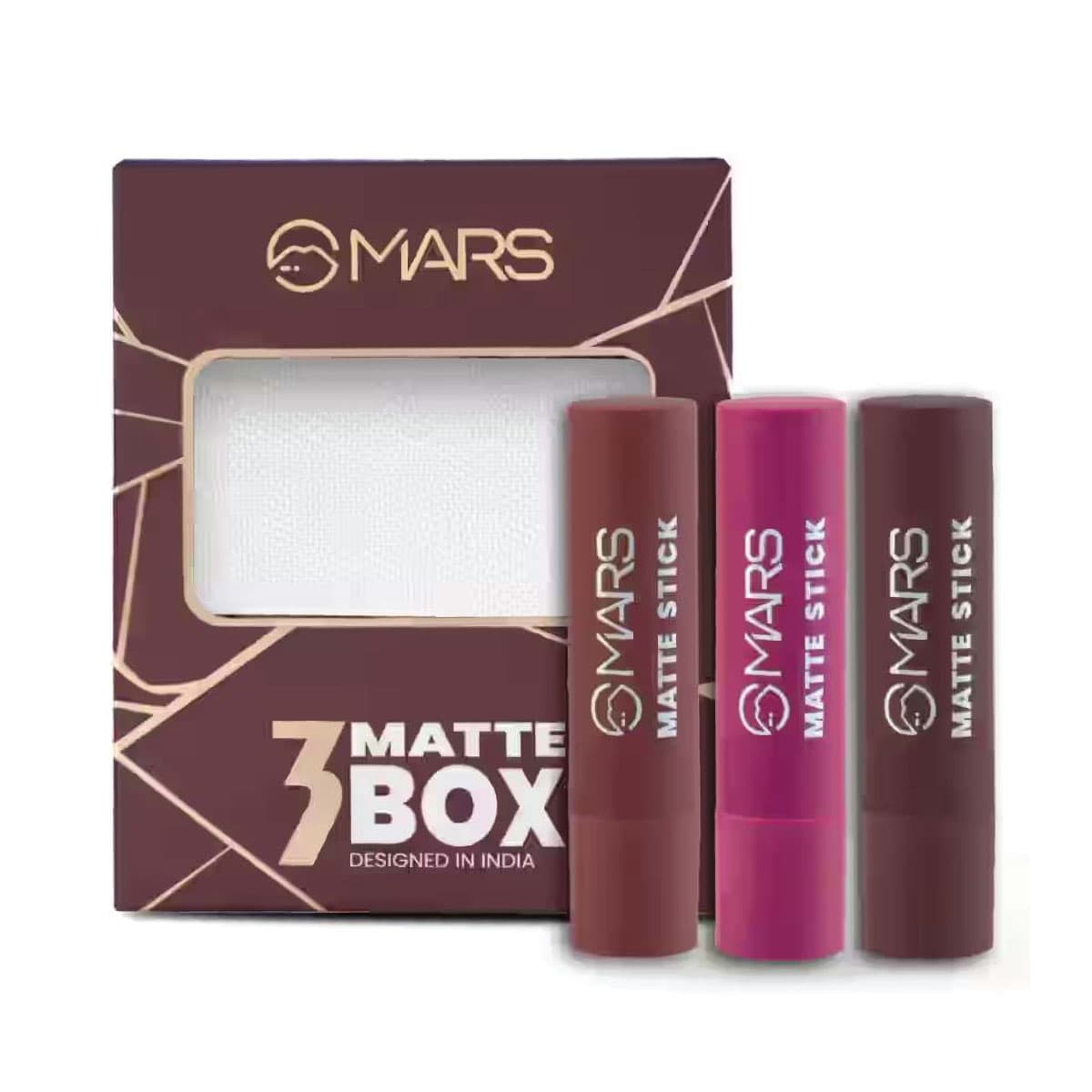 Mars Matte Lipsticks Box | Set of 3