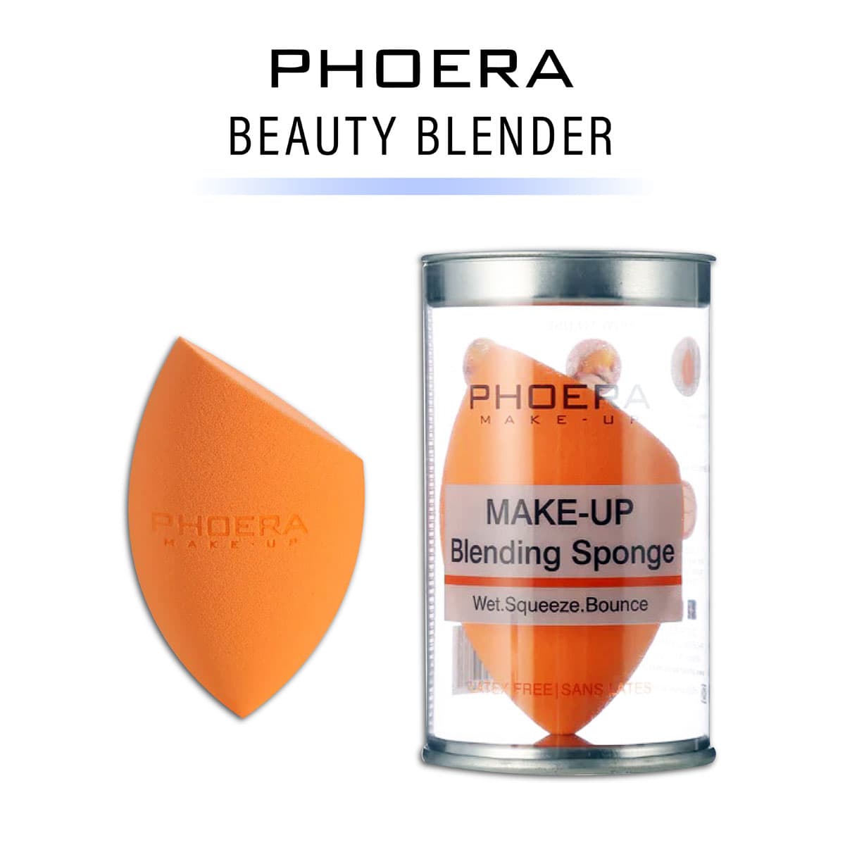 Phoera Makeup Blending Sponge - Orange