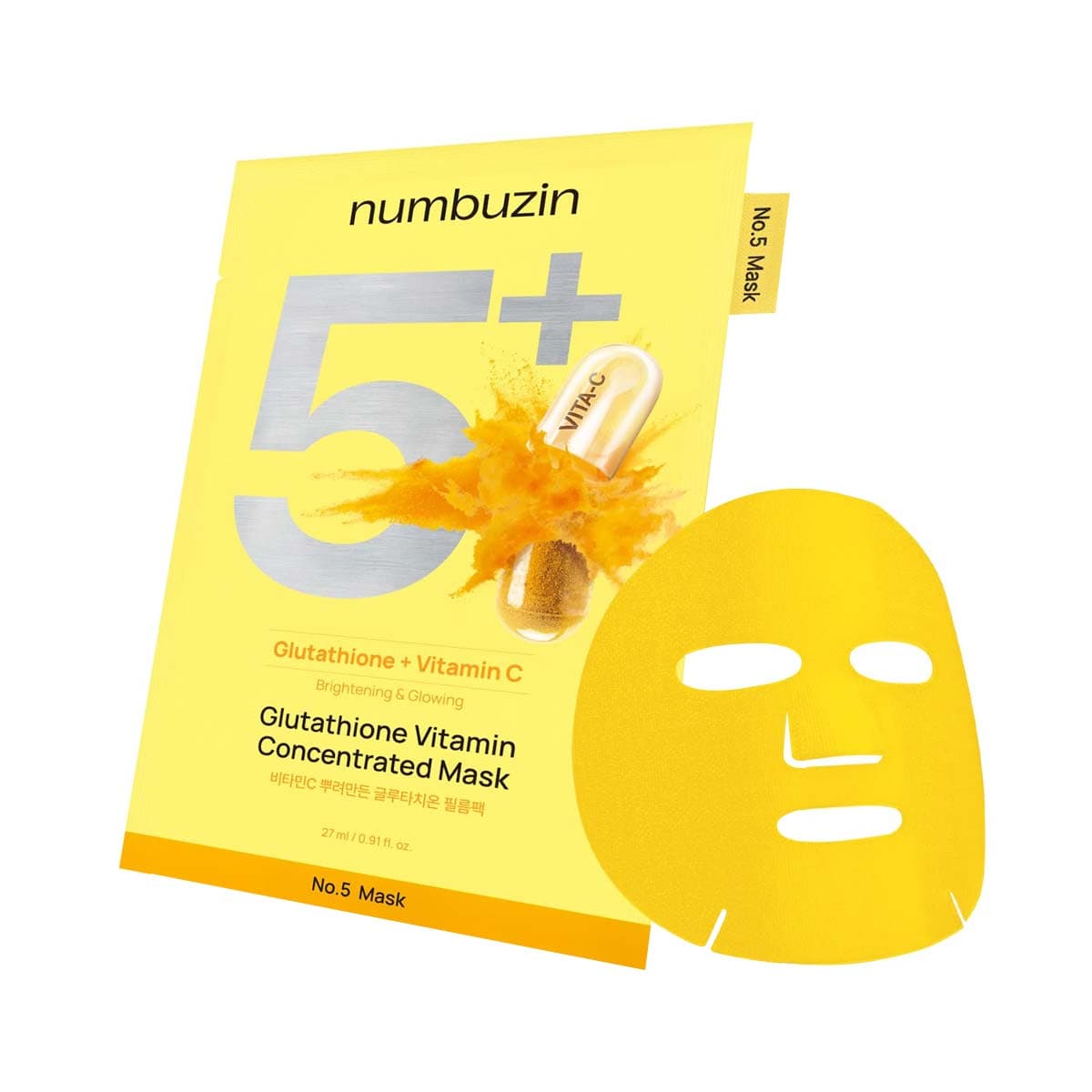 Numbuzin No. 5+ Glutathione Vitamin Concentrated Mask