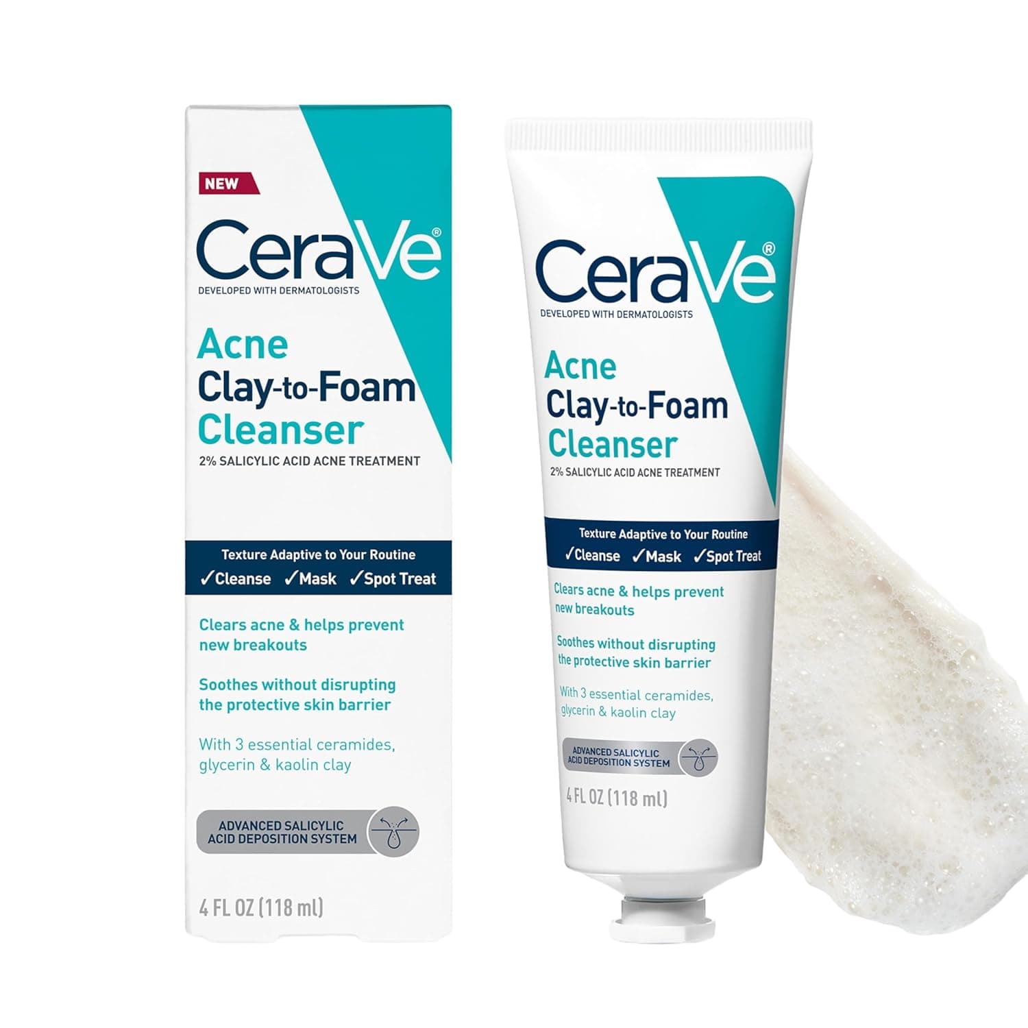 Cera Ve Acne Clay to Foam Cleanser