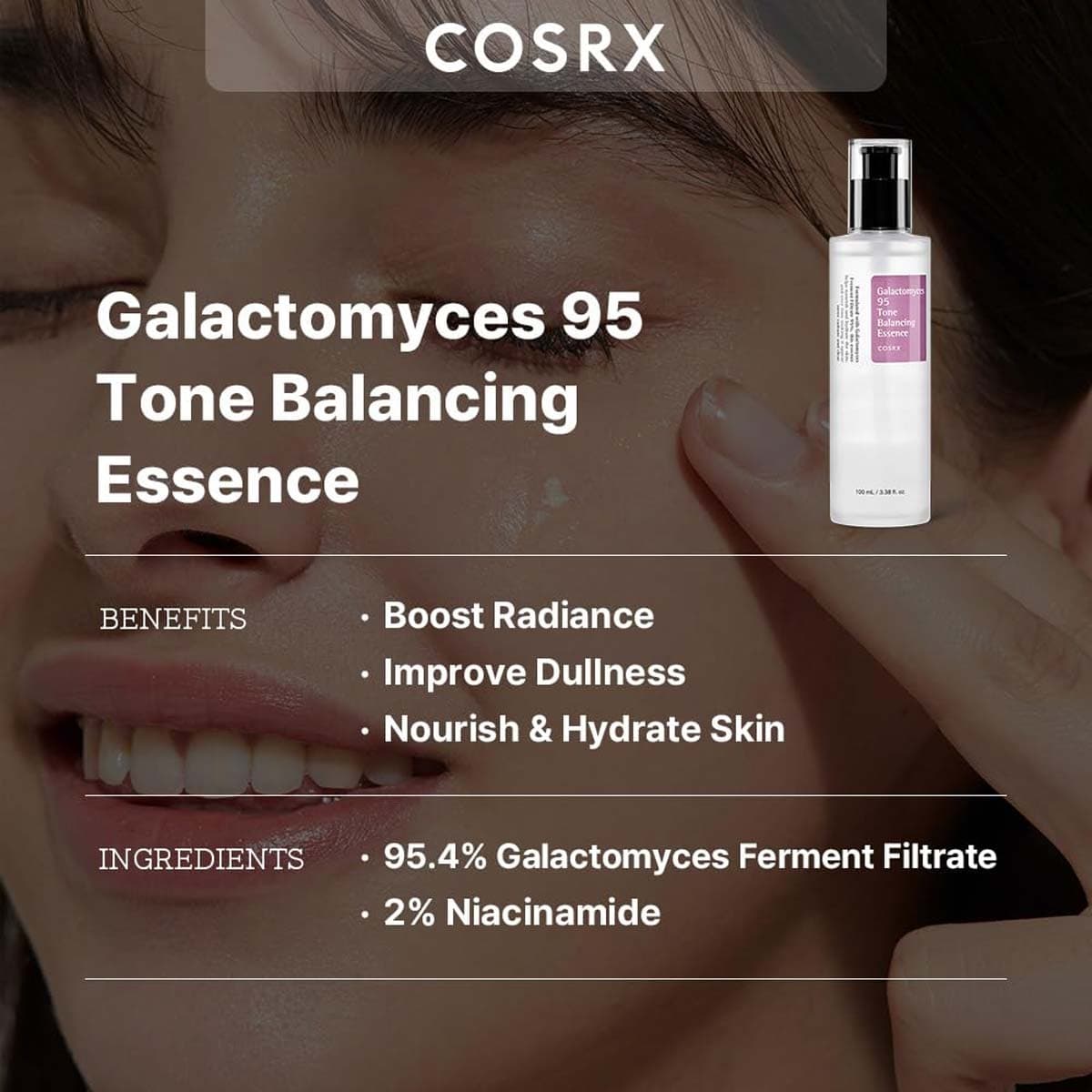 Cosrx Galactomyces 95 Tone Balancing Essence (Exp - Aug/27)