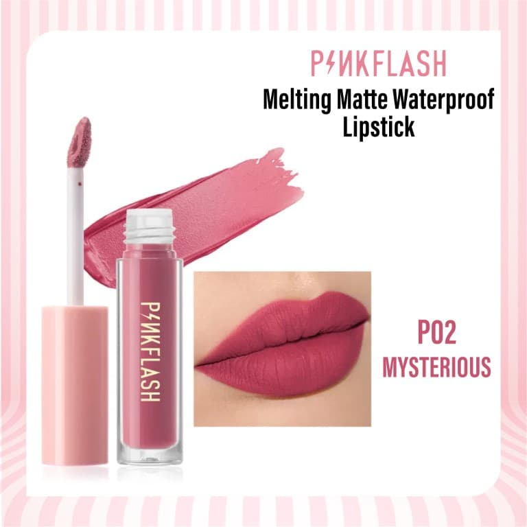 Pink Flash PF LO1 Liquid Matte lipstick (Buy 1 Get 1 Free)