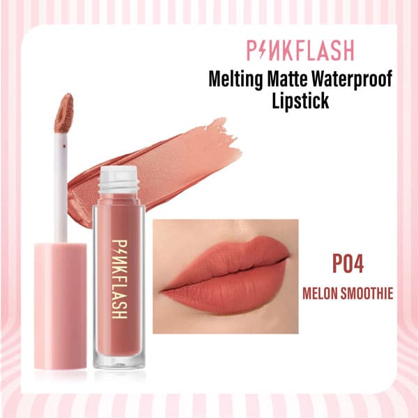 Pink Flash PF LO1 Liquid Matte lipstick (Buy 1 Get 1 Free)