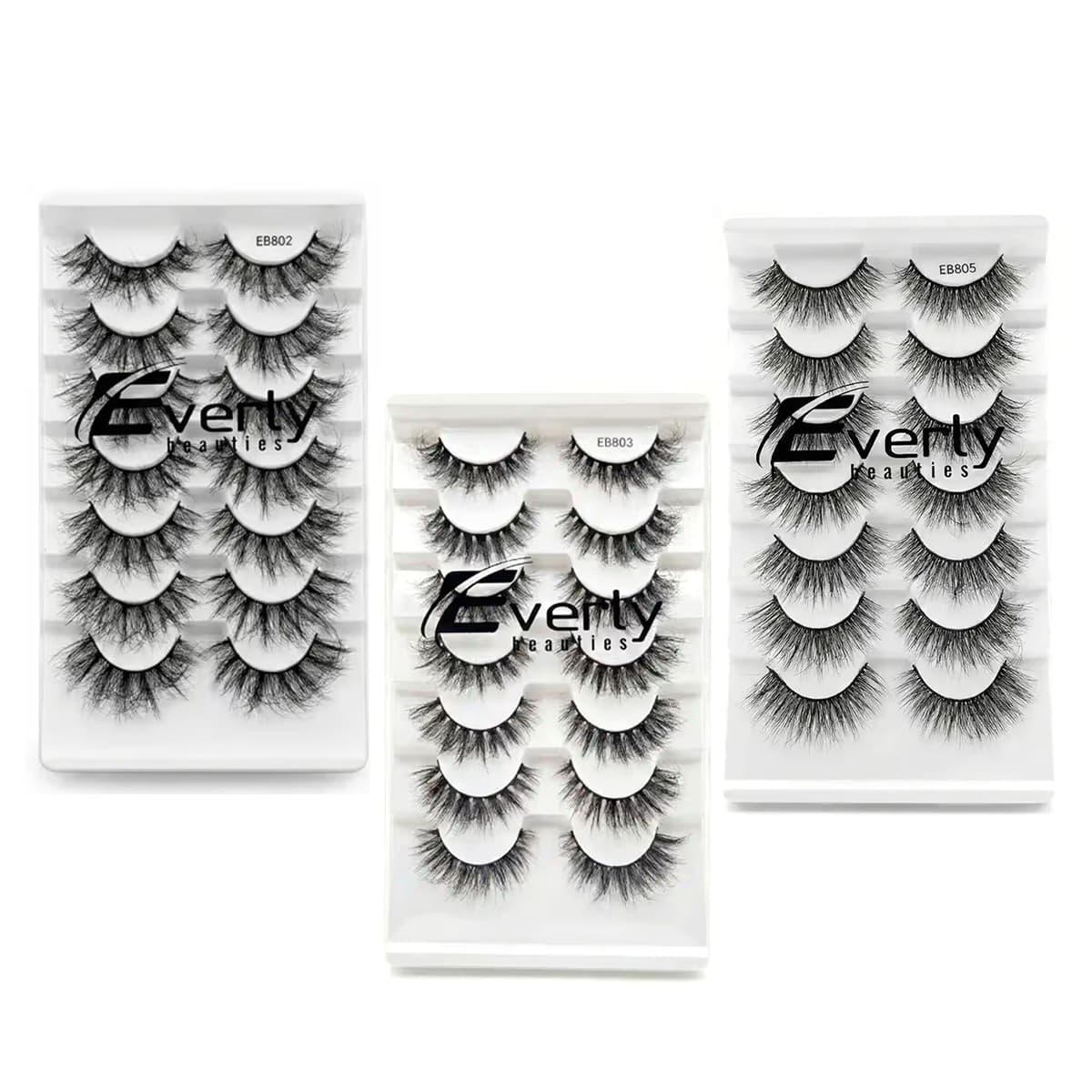 Everly Beauties 7 Pair False Eyelash Set