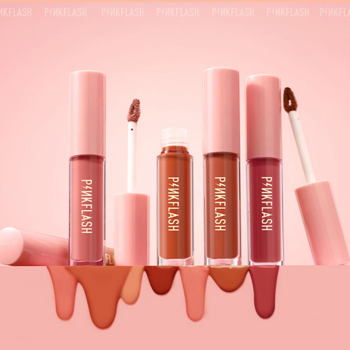 Pink Flash PF LO1 Liquid Matte lipstick (Buy 1 Get 1 Free)